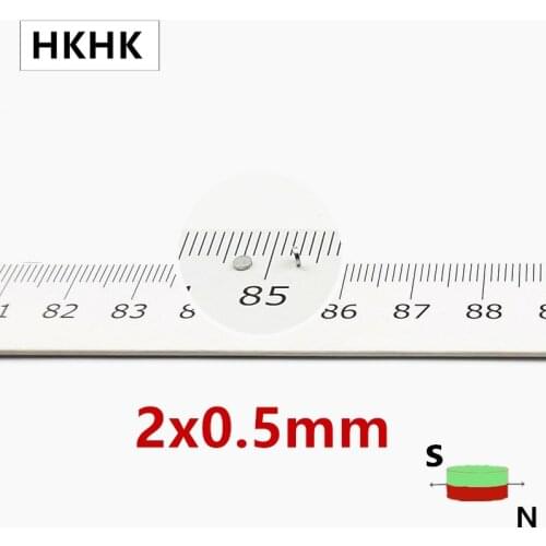HKHK 100 200 PCS mini magnet Dia.2x0.5 mm mm mini magnet encoder 2mm x 0.5 mm strong magnetic standard 2x0.5 mm