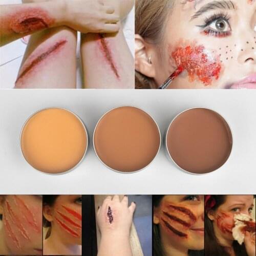 Nose Scar Wax Paint Set Halloween Makeup Kit Special Effect Skin Halloween Face Body Art Pigment Painting Kit With Brushes