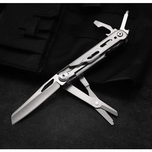 440 Pocket Folding Knife Multifunctional Hand Tools EDC Utility Knife Scissors Bottle Opener Screwdriver Broken Window Cone