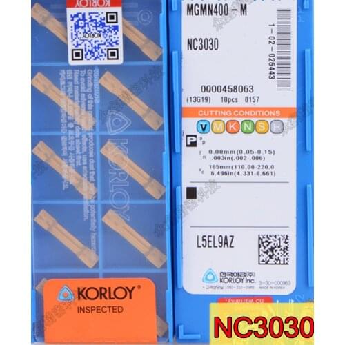 NC3030 MGMN150-G MGMN200-G MGMN250-G MGMN300-M MGMN400-M MGMN500-M MGMN600-M carbide insert Processing: steel
