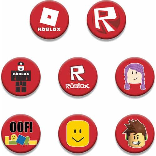 Original Roblox Game Peripheral Anime Figure Badge Decoration New Armband Souvenir Medal Unisex Kids Party birthday Gift 8pcs