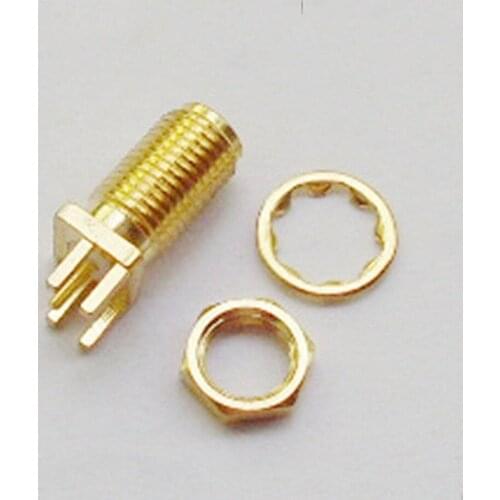SMA Female Jack Nut Edge Mount PC Board PCB Receptacle Adapter Connector
