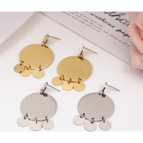 OUFEI Drop Earings Fashion Jewelry Stainless Steel Jewelry Woman Charm Fringe Earrings For Women Bohemian Free Shipping