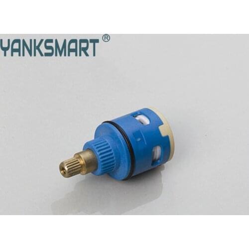Basin Water Tap Faucet Cartridge Valve Yanksmart FX008 Blue Beige Hot & Cold Mixer Tap Faucets Valve Cartridge