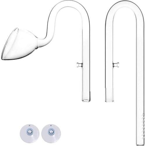 VIV ADA Quality Class 1 Glass Lily Speaker Inflow Outflow for Aquarium Filter Pipe and Water Pump