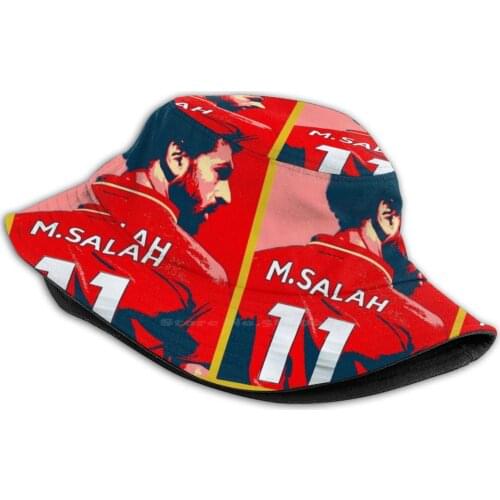 Mo Salah Artwork Korean Caps Funny Beach Bucket Hats Salah Football Mo Salah Soccer Anfield Ynwa Firmino Mo Mohamed Mane League