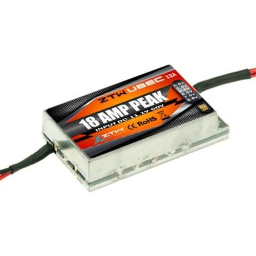 ZTW UBEC 12A 14s 12s Servo BEC Module Model Rc Drone BEC Module For Rc Planes Remote Control Airplanes / Rc Drone Parts