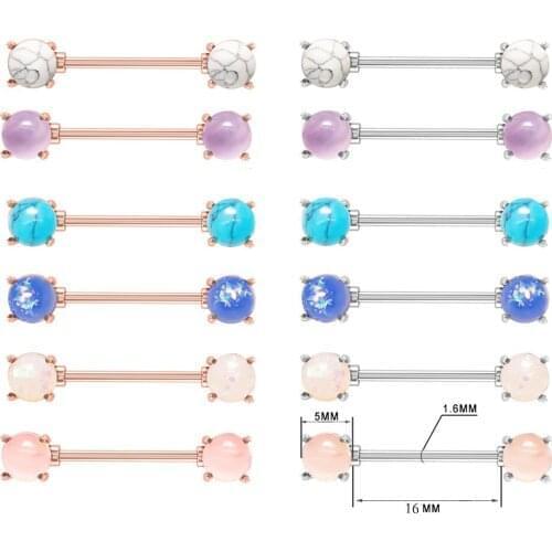 1 Pair Metal Crystal Breast Piercing Jewelry Round Nipple Piercing Bar Nipple Rings Shield Cover Barbell Sexy Piercings Jewelry