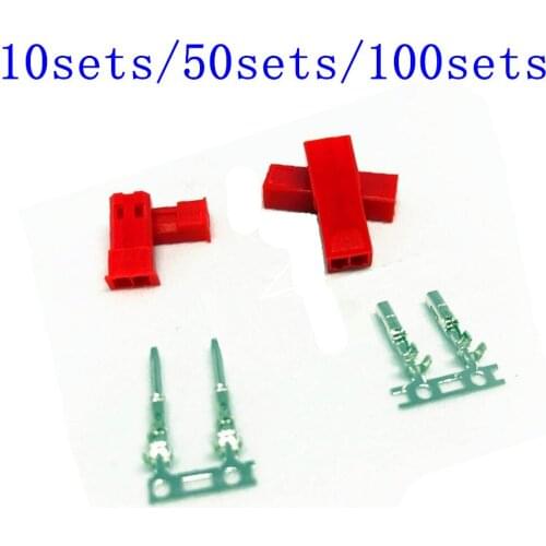 10 Sets/lot JST 2P Connector Plug Jack 2-Pin Female Male Crimps rc battery connector car auto motorcycle ship electrical spare