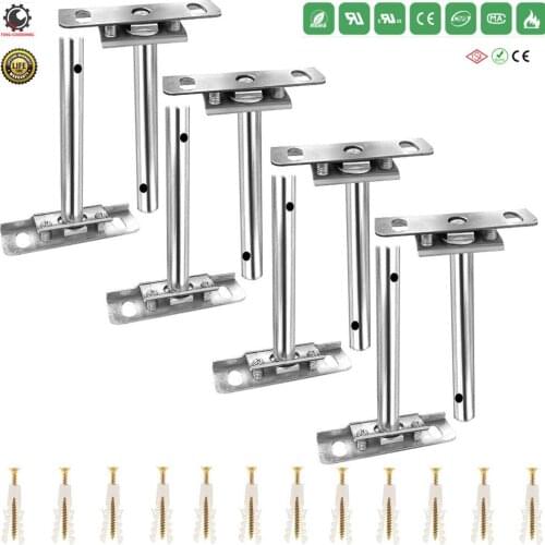 4 Inch Floating Shelf Bracket(2pcs)-Shelves Hidden Invisible Brackets-Blind Concealed Support Hardware Heavy Duty Support