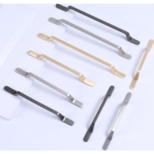 American Pearl Grey Nordic Wind Cabinet Door Handle Copper Brushed Wardrobe Door Handle European Cabinet Drawer Small Handle