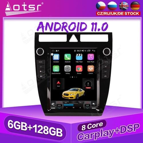 Android 11 Car GPS Navigation For Audi A6 1999-2003 Auto Stereo Multimedia Radio Video Player Carplay Tape Headunit DSP 4G LTE