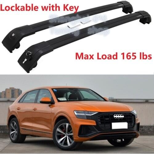 Good Quality black for Audi Q8 2019 2020 baggage luggage rack roof rack roof rail cross bar