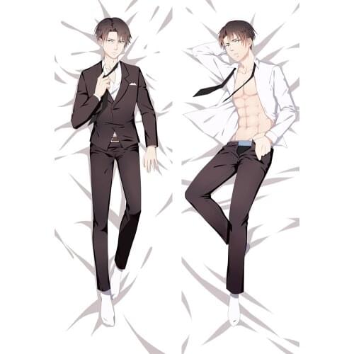 50x160 50x150cm Attack on Titan Anime Pillow Case Dakimakura Waifu Body 3D Double-side Bedding Pillows Cover Cushion for Otaku