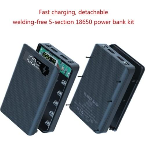 18650 Power Bank Case Dual USB Mobile Phone Charge Wireless Charger Battery Box Cell Phone Replacement Parts