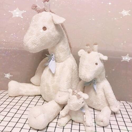 Baby Stuffed Animals Giraffe Soft Baby Comforter Toy Peluches De Animales Plush Toys Deer Doll Kids Bedroom Decor Baby Gifts
