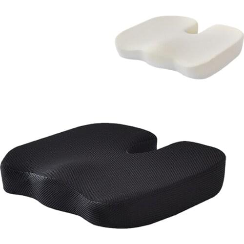 Travel Coccyx Seat Cushion Memory Foam U-Shaped Pillow For Chair Cushion Pad Car Office Hip Support Massage Orthopedic Pillow