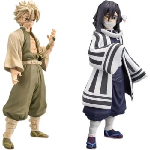 100% Original Banpresto Demon Slayer Iguro Obanai& Shinazugawa Sanemi Figure PVC Action Model Toys Anime Figure