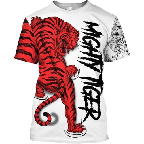Night Tiger T-shirt 3D All Over Printed Unisex Funny Pattern For Men Harajuku Short Sleeve Casual O-Neck Tops Dropshipping