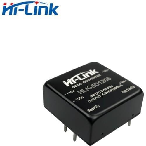 Hot sale 50 pcs dc dc converter HLK-5D1205 5V 10A transfer 84%Typ isolated power supply module replace HDD5-12S05A3