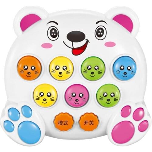 Hot Selling Mole Battle Music Play Notes Hit Game Toy Attack Poke Electronic Plastic Baby Toys Christmas Gift LBV