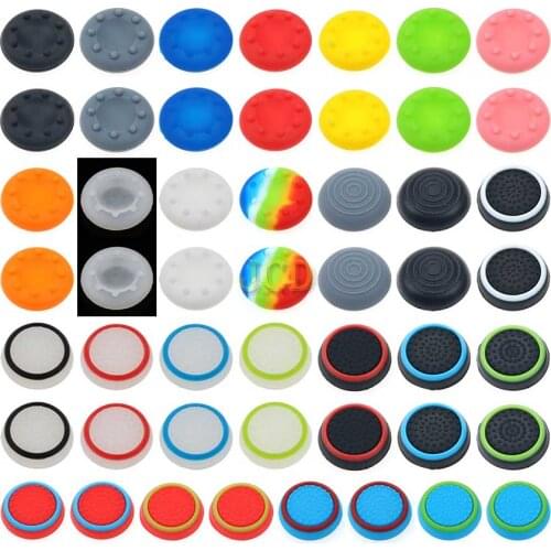 JCD 25models 50PCS Silicone Analog Thumb Stick Grips Cover Cases For Xbox 360 One Joystick Cap For PS4 / PS3 Pro Slim Controller