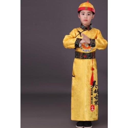Chinese boy clothing Robe Gown boy Prince costumes Ancient