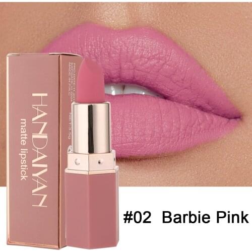 6 Colors Nude Matte Lipstick Waterproof Long Lasting Lip Stick Rose Red Pink Velvet Nonstick cup Lipsticks Makeup Cosmetics