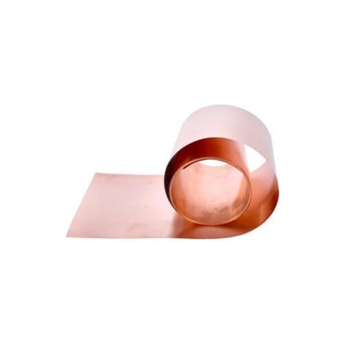 1PC 0.01/0.02/0.05/0.06/0.08/0.1/0.2/0.3/0.4/0.5/0.6/1mm x 100mm x 1000mm Thickness 99.9% Pure Copper Cu Metal Sheet Foil Plate