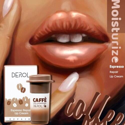Cute Coffee Lip gloss Espresso Repair Lip Blam Shiny Moisturizing Lip gloss Hydrating Liquid Lipstick Lasting Coffee Lip Oil