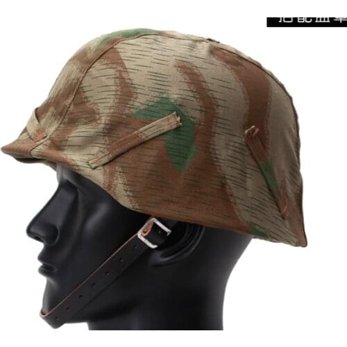 WWII WW2 GERMAN TAN&WATER CAMO CAMOUFLAGE M35 HELMET COVER WORLD WAR II SOLDIER MILITARY WAR REENACTMENTS GE