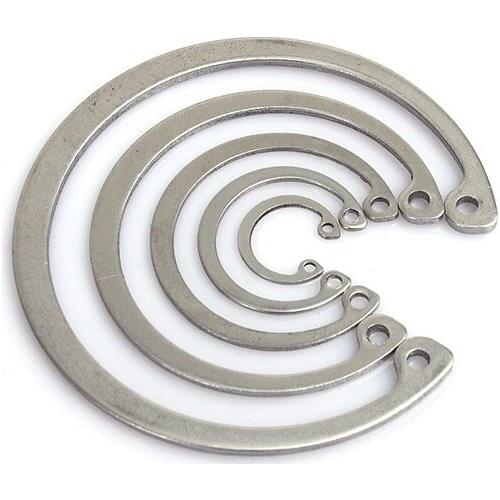 Stainless steel 304 hole with circlip ring Inner card circlip C type circlip 25 26 28 30 32 37 40 42 47 50 52 58 62 65 70 72 75
