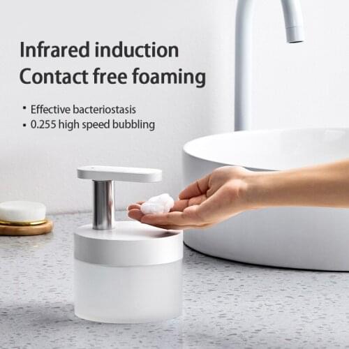 2021 New Soap Dispenser USB Infrared Smart Sensor Foam Washing Mobile Phone Portable Household Electric Soap Dispenser