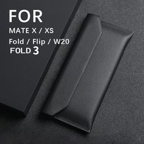 Genuine Leather 2021.8 New Case Pouch For Samsung Galaxy Z Fold 3 Case Bag For Galaxy Z Fold3 5G Bags