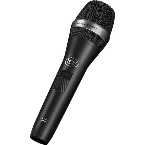 ISK D5 Professional Dynamic Vocal Recording Microphone All Metal Fuselage Confortable Grip For Live Broadcast/Stage Performance