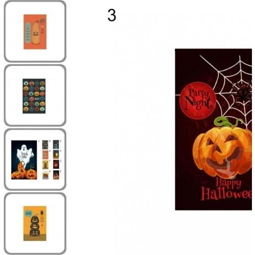 Rectangular Useful Burlap Porch Halloween Flag DIY Outdoor Flag Easy to Store for Lawn