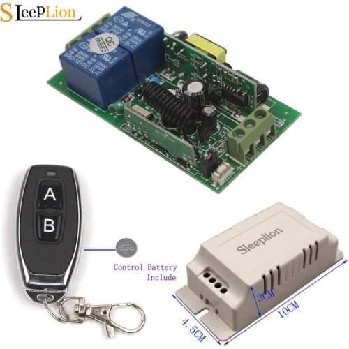 Sleeplion 110V 220V 240V 2CH RF Wireless Remote Switch Relay Universal Light Home Appliance Relay Switch 315MHz 433MHz Module