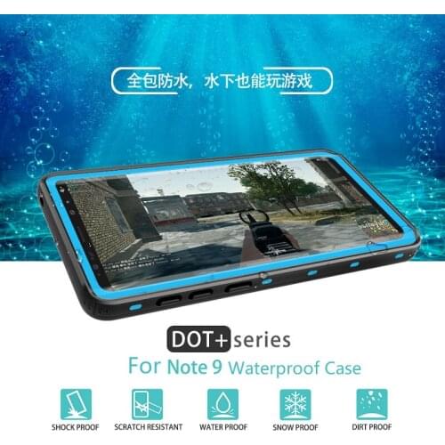IP68 Waterproof Mobile Phone Case Diving Protection Cover Clear TPU Swimming Shell With 8 Colors Selection Fit For Samsung Note9