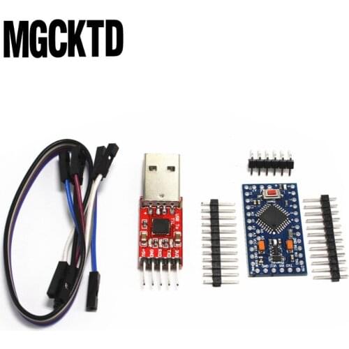 10pcs= 5PCS CP2102 Module +5PCS Pro Mini Module Atmega328 5V 16M Compatible With Nano