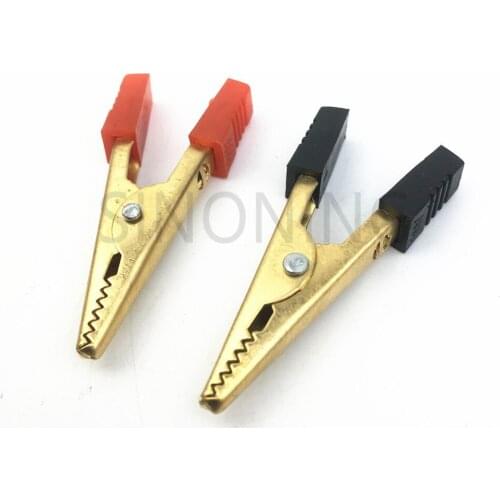 10pcs/lot Large medium thick copper alligator clip battery electronic test clips strong conductive