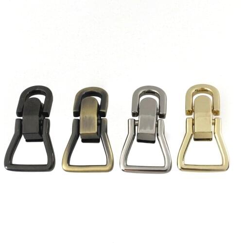 2pcs Fashion Metal Bag Side Edge Hang Buckle Durable Clip Buckle for Leather Craft Bag Strap Belt Handle Shoulder Accessories