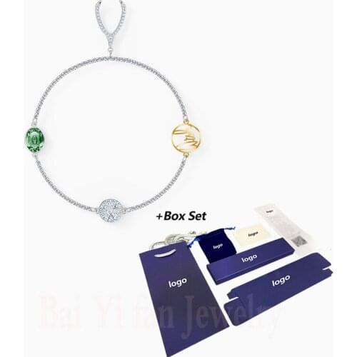 2021 Fashion Jewelry SWA New REMIX COLLECTION WISHBONE STRAND Bracelet Wishbone Y Pendant Female Elegant Luxury Romantic Gift