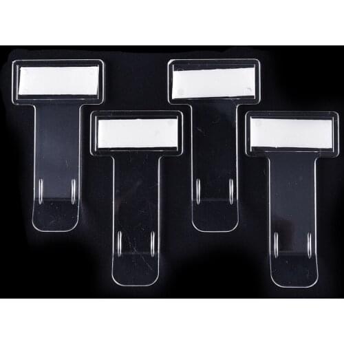 4Pcs Useful Vehicle Car Parking Receipt Holder Display Ticket Adhesive Tape Permit Clip Card Holder Practical Sticker