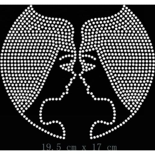 Free shipping Gemini Zodiac Star Sign Diamante Motif Rhinestones transfer