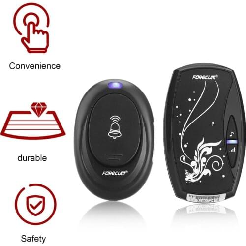 Wireless Doorbell Waterproof Calling Door Bell House LED Light AC 110-220V 36 Ring tunes 4 Volume chime US EU Plug Doorbell