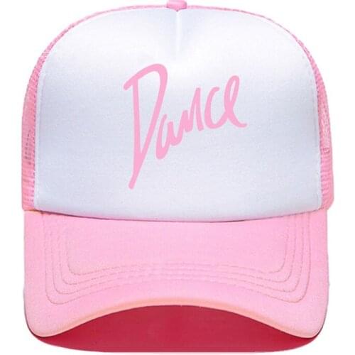Casual Letter Dance Baseball Cap Print Unisex Women Men Parent-child Hats Mesh Visor Outdoor Sun Hat Adjustable Caps