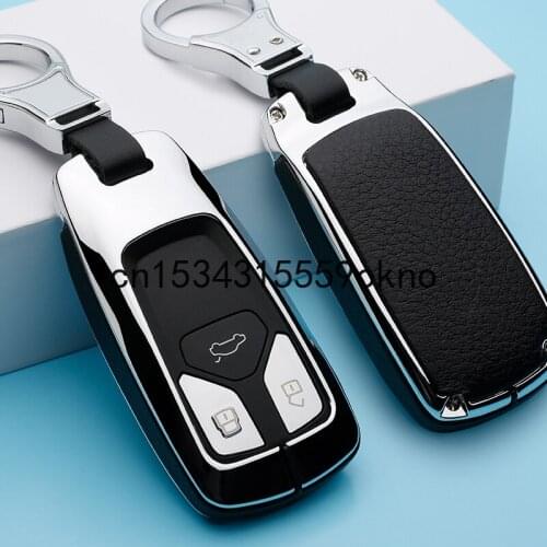 Car Key Case Cover Shell Fob For Audi Q7 A4l A1 A3 A5 A7 TTRS S6 S8 Q3 Q5 Q7 2019-20 Accessories Key Case For Car