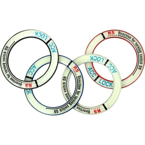 Lumiuous Car Ignition Key Cover Decoration Ring for Toyota Corolla RAV4 Subaru XV Chevrolet Cruze Aveo sail Saab Dacia