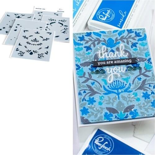 Flower Mood Pattern Stencils for Scrapbooking Stamp Photo Album Decorative Embossing Cut Die DIY Paper Cards 2021 NEW Products