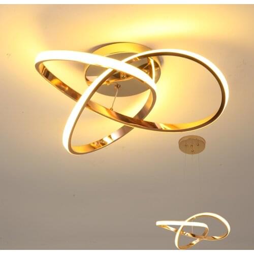 Chrome Plated LED Pendant lamp Rose Gold Hanging Light Fixtures Living Room Cloth Store Hotel Hall Dinner Ceiling Chandelier D70